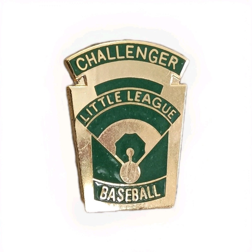 Challenger Little League Baseball Gold Tone Lapel Pin Tie Tac Jostens